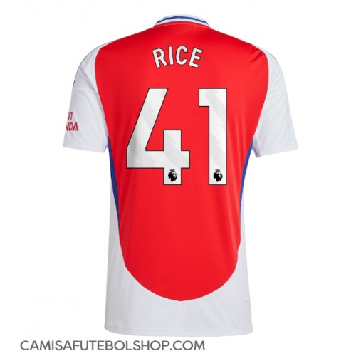 Camisa de time de futebol Arsenal Declan Rice #41 Replicas 1º Equipamento 2024-25 Manga Curta